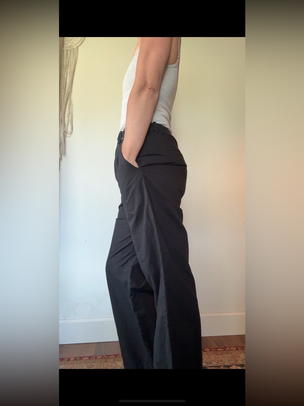 Uniqlo Black Wide-Leg Trousers